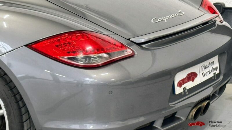 Porsche Cayman S 987.2  3.4 PDK – 320ch – Gris Meteor métallisé