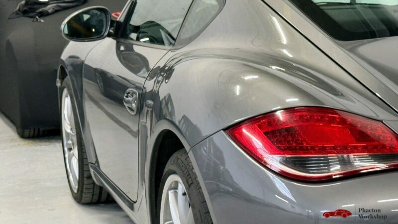 Porsche Cayman S 987.2  3.4 PDK – 320ch – Gris Meteor métallisé