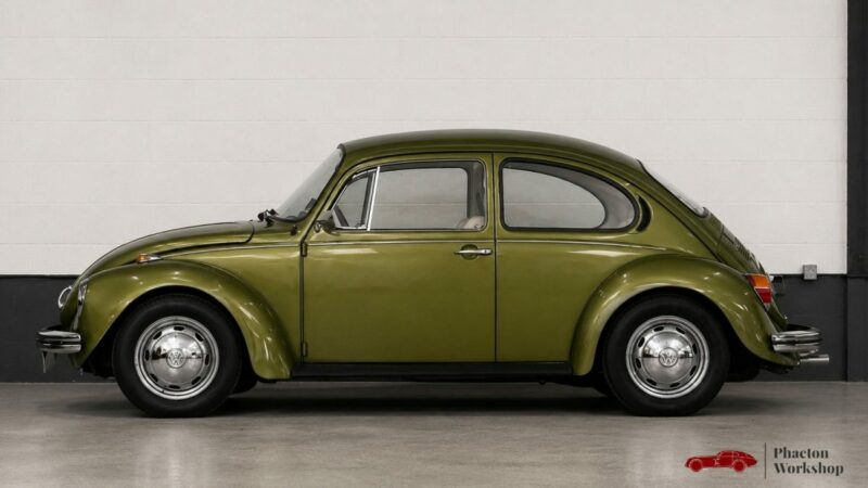 Volkswagen Coccinelle 1303 – 1650 cm³ WEBER – Restomod Mecanic – Green Moss - 4 Freins à disques