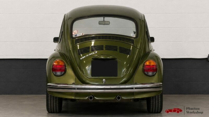 Volkswagen Coccinelle 1303 – 1650 cm³ WEBER – Restomod Mecanic – Green Moss - 4 Freins à disques