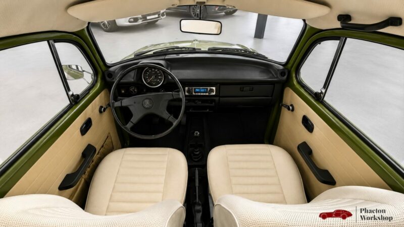 Volkswagen Coccinelle 1303 – 1650 cm³ WEBER – Restomod Mecanic – Green Moss - 4 Freins à disques