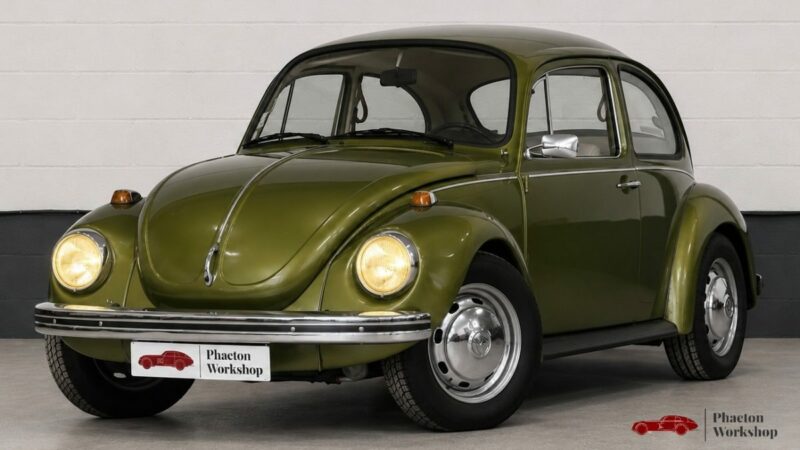 Volkswagen Coccinelle 1303 – 1650 cm³ WEBER – Restomod Mecanic – Green Moss - 4 Freins à disques