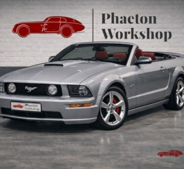 Ford Mustang GT Cabriolet V8 | 80 500 KM | Echappement Sport | INT Rouge | CG Francaise