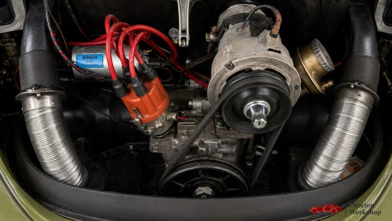 Volkswagen Coccinelle 1303 – 1650 cm³ WEBER – Restomod Mecanic – Green Moss - 4 Freins à disques