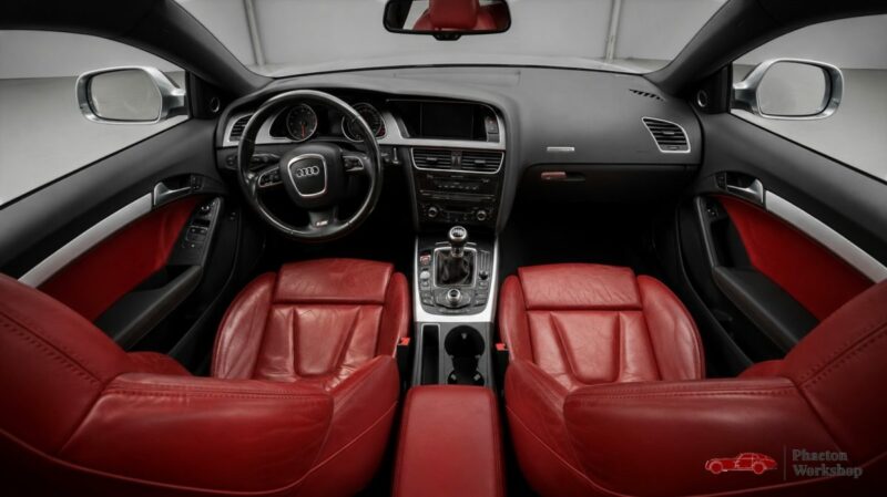 AUDI S5 COUPE V8 4.2L FSI QUATTRO 352 CH | BVM | CUIR ROUGE | B&O | TOIT OUVRANT | FRANCAISE