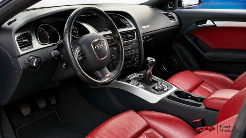 AUDI S5 COUPE V8 4.2L FSI QUATTRO 352 CH | BVM | CUIR ROUGE | B&O | TOIT OUVRANT | FRANCAISE