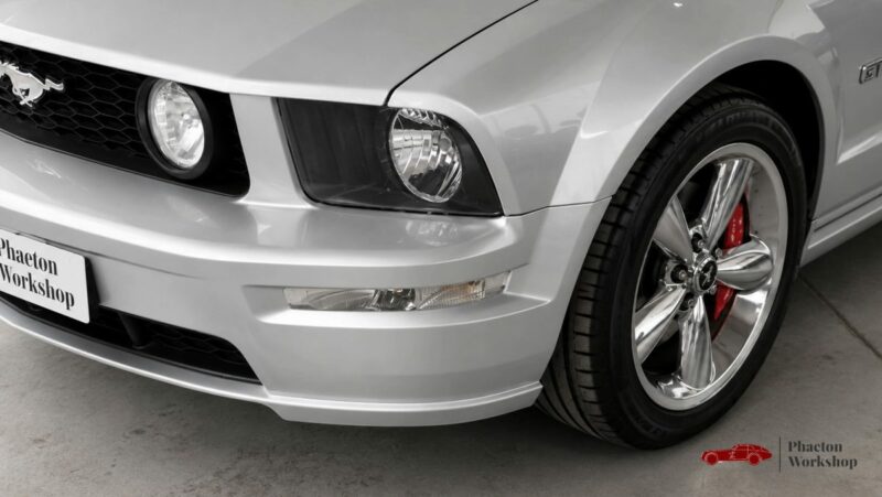 Ford Mustang GT Cabriolet V8 – 80 500 km – Intérieur Rouge – Dynomax – Suivi complet